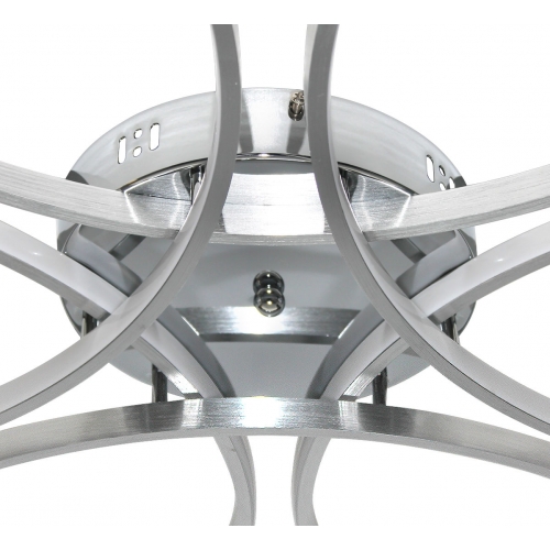 Srebrny plafon LED z pilotem 80cm 4000K 50Watt - P146